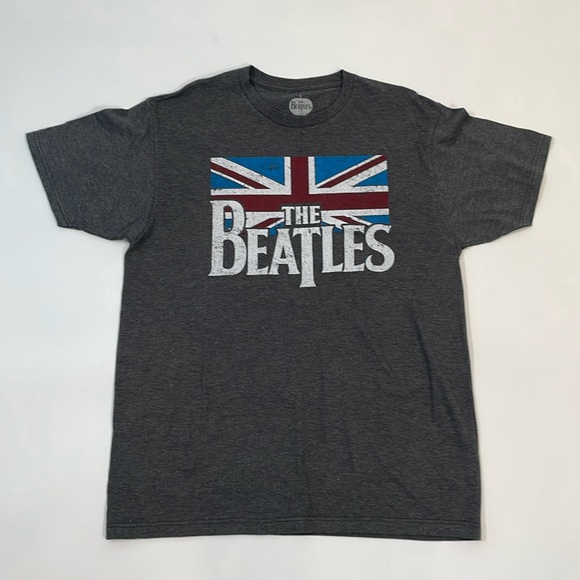 The Beatles Other - Beatles T Shirt Short Sleeve Tee Size L Gray Red Blue Like New EUC